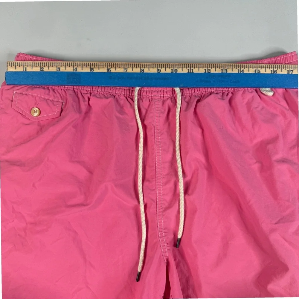Polo Ralph Lauren Swim Trunks Mens‎ XXL Pink Nylon Mesh Lined Pony Logo Shorts